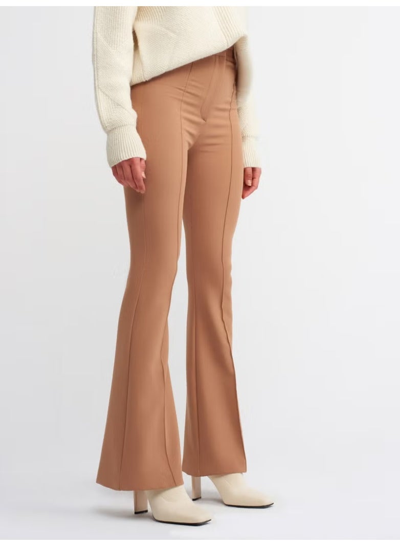 Dilvin 7962 Spanish Leg Pants-Camel - Image 3